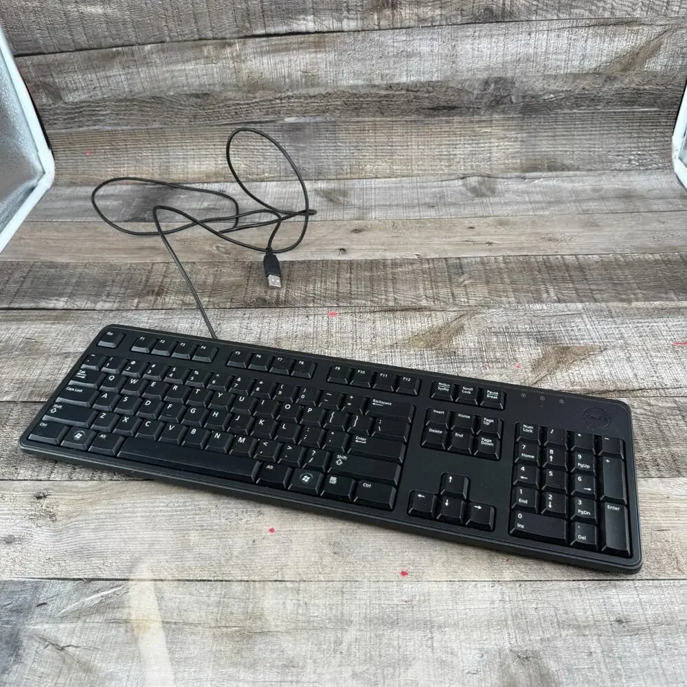 Dell Wired Keyboard Model KB212-B Works Black